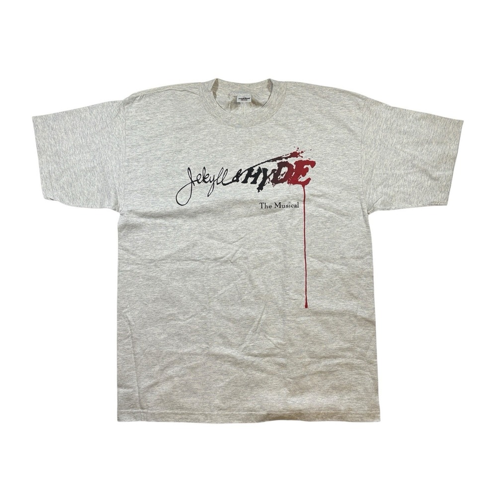 VINTAGE Jekyll & Hyde The Musical Shirt Men's Large‎ Gray Double Sided Murina XL